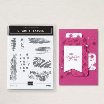 Set De Tampons Of Art Texture De Stampin Up