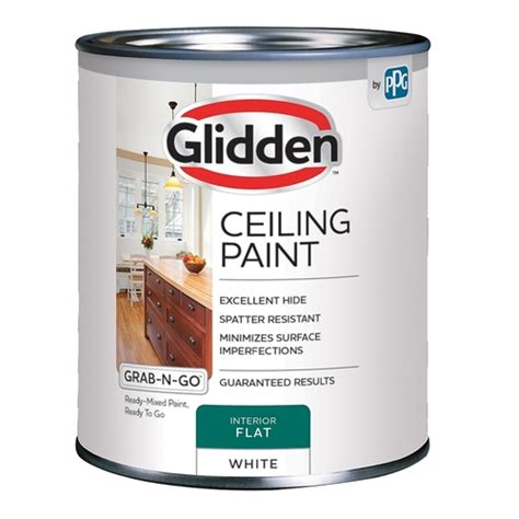 Glidden T Grab N Go Ceiling Paint Flat White Qt Resists