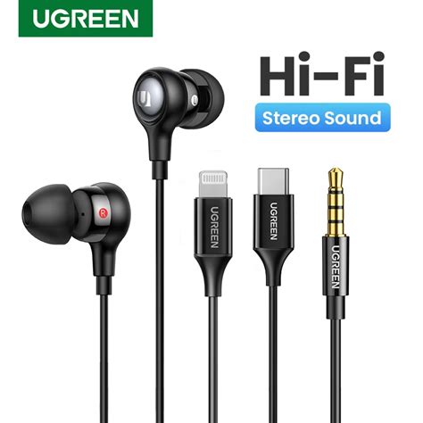 Ugreen Aux S Uchawki Douszne Mm Rodzaj Usb C S Uchawki Przewodowe