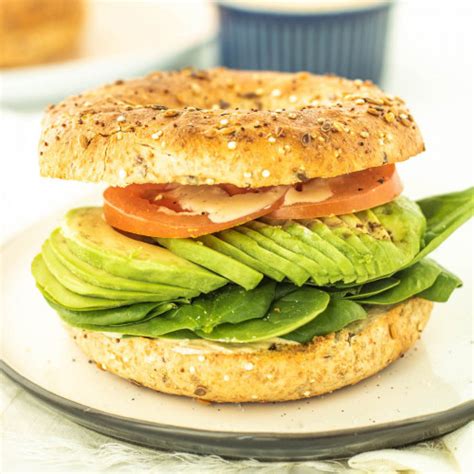 Avocado Bagel Sandwich - Piper Cooks