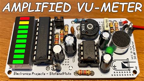 LED Vu Meter With Microphone LM3915 LM386 PCB Tutorial YouTube