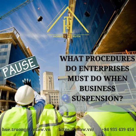 What Procedures Do Enterprises Must Do When Business Suspension Htlaw