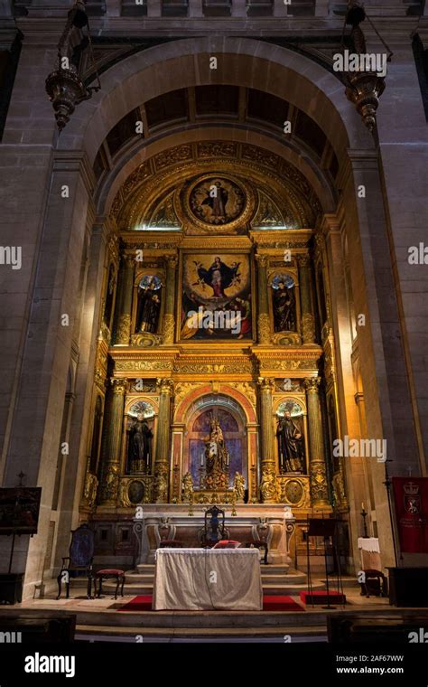 Main Altar And Chancel At The Roman Catholic Church Igreja De Sao Roque