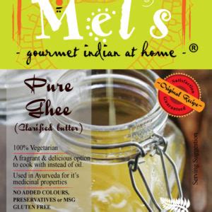 Mels Homemade Pure Ghee Mels Gourmet Foods Ltd