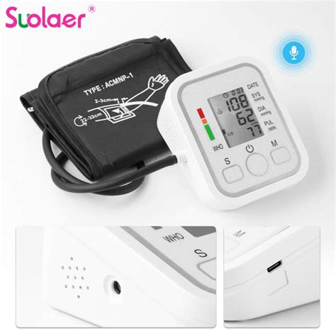 Suolaer Blood Pressure Monitor Tensiometer Upper Arm Automatic Digital