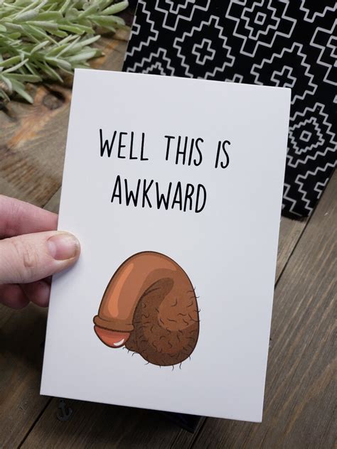 Well This Is Awkward Card Birthday Valentines Day Sex Etsy