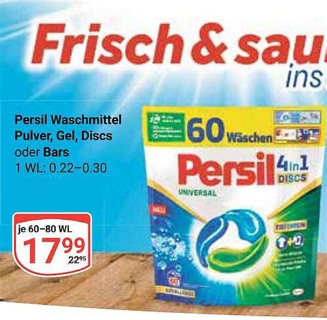 Persil Waschmittel Pulver Gel Discs Oder Bars Angebot Bei Globus