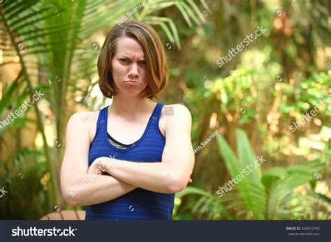 Young Woman Frown On Face Stock Photo 426010705 Shutterstock