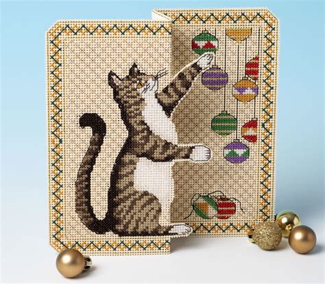 Set Of 3 De-Luxe 3D Christmas Card Cross Stitch Kits only £40.00