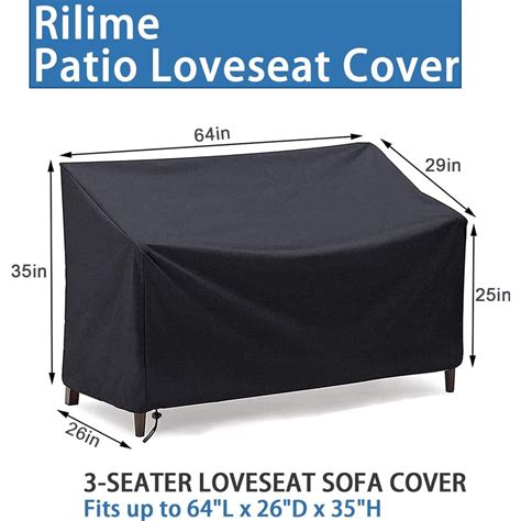 Tence Seater Heavy Duty Patio Bench Loveseat Cover Waterproof