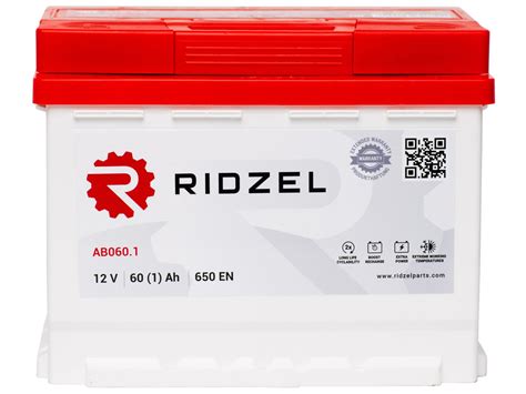 Аккумулятор RIDZEL 60А/ч - 6СТ60(1) AB060.1 - купить в АвтоАльянс ...