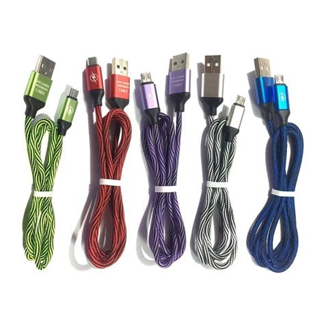 Cable V Micro Usb Tela Carga Rapida De Colores Rayo Shopee M Xico