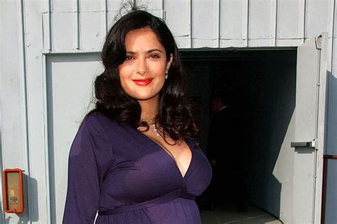 Salma Hayek En Robe Mi Longue Fluide Mauve