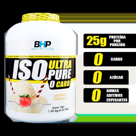 Bhp Iso Ultra Pure Carb Vainilla Prosalud