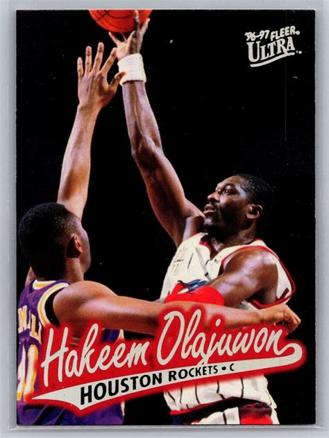 Lot Of 4 1996 97 Ultra 42 NBA Hoops Topps USA Basketball Hakeem