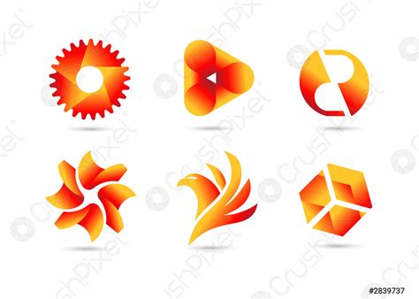 mixed logos collection stock vector  crushpixel