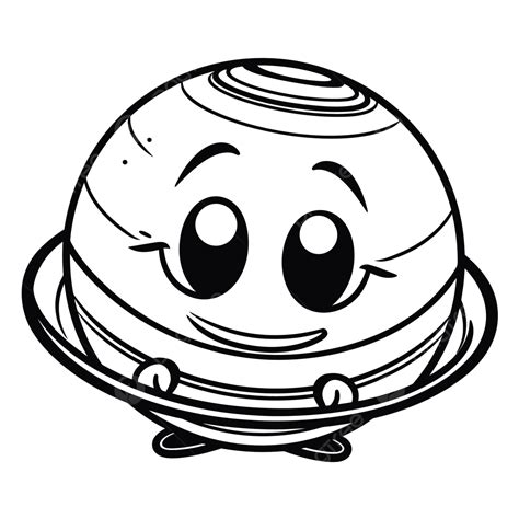 O Planeta Saturno P Gina Para Colorir Esbo O Esbo O Desenho Vetor Png