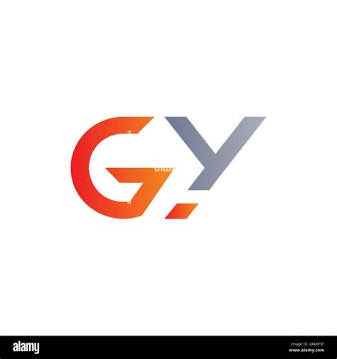 Initial GY Letter Linked Logo. GY letter Type Logo Design vector ...