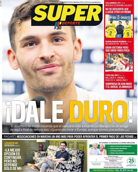 Capa Jornal Superdeporte Janeiro Capasjornais Pt