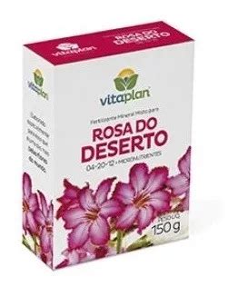 Fertilizante Mineral Misto Rosa Do Deserto 150g Vitaplan MercadoLivre