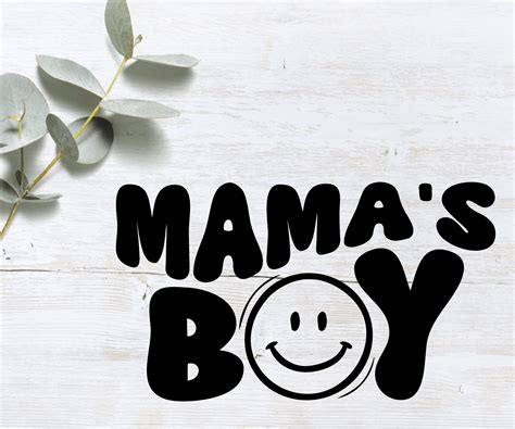 Mamas Boy Svg Baby Svg Toddler Shirt Funny Kids Shirt Smiley Face