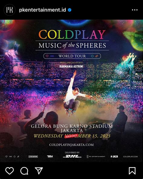 Tiket Konser Coldplay Jakarta Cat A Tiket Voucher Tiket Acara Di