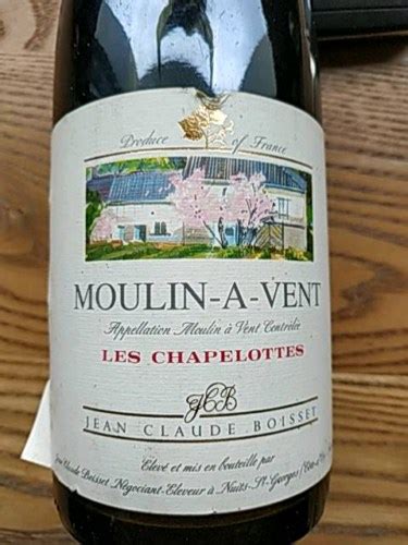 Jean Claude Boisset Les Chapelottes Moulin à Vent Vivino US