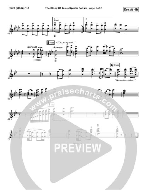 The Blood Of Jesus Speaks For Me Fluteoboe Sheet Music Pdf Travis