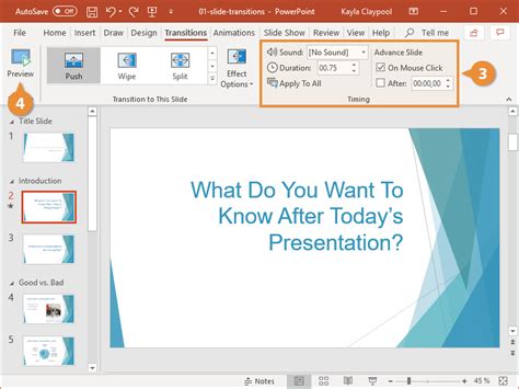 PowerPoint Transitions | CustomGuide