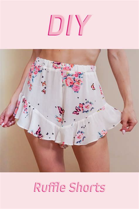 Womens High Waist Pajamas Shorts Elastic Waist With A Ruffle Amara Frill Shorts Eu 34 44 Pdf