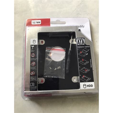 jual ssd hdd caddy slim mm sata dvd slot hardisk besi shopee