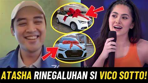 Atasha Muhlach Niregaluhan Ng Kotse Si Vico Sotto Sa Kanilang Rd