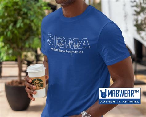 Phi Beta Sigma Fraternity Inc Taylor Made Authentic T Shirt For Men Of Sigma The Sigmas Gomab