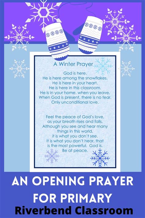 An Opening Winter Prayer Christian Prayers Prayers Mindfulness For Kids