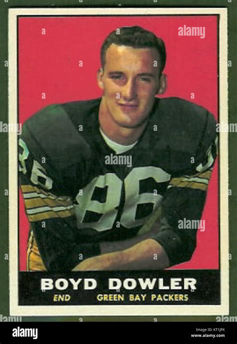 1961 Topps 43 Boyd Dowler Stock Photo - Alamy