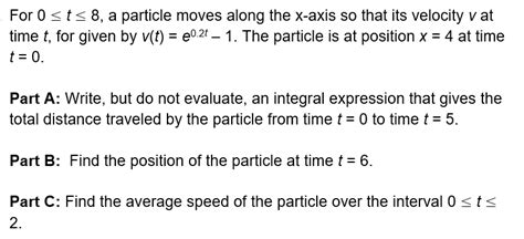 Solved For Osts A Particle Moves Along The X Axis So That Chegg