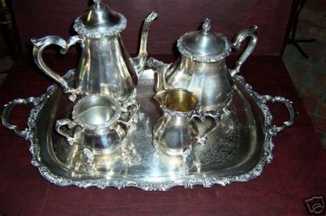 Vintage Webster Wilcox Silver Plated Tea Set By Oneida