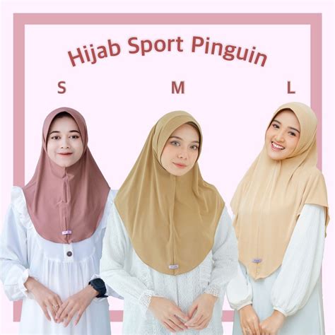 Jual Hijab Pinguin SML Alika Fatima Latifa Jilbab Instan Daily Model