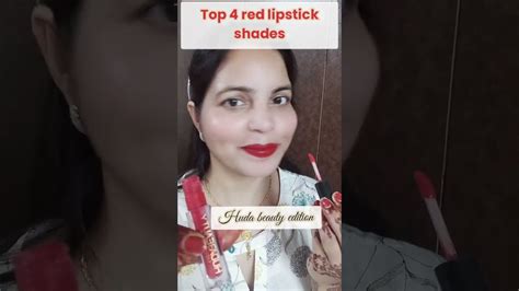 Top 4 Rep Lipstick Shades Best Red Lipsticks For Indian Skin Tone Huda Beauty Mini Red