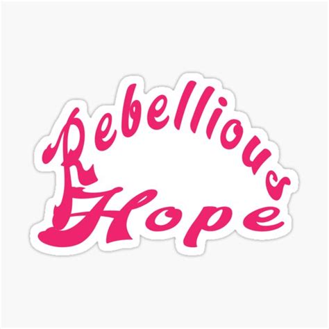 Rebellious Hope Bowel Babe Relaxed Fit Sticker For Sale By Poucepouce Redbubble