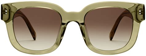 Lottie Sunglasses In Green Tea Crystal Warby Parker