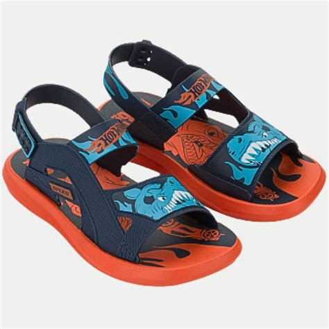 SANDALIA GRENDENE HOT WHEELS SHARK TUBARÃO MASCULINA INFANTIL