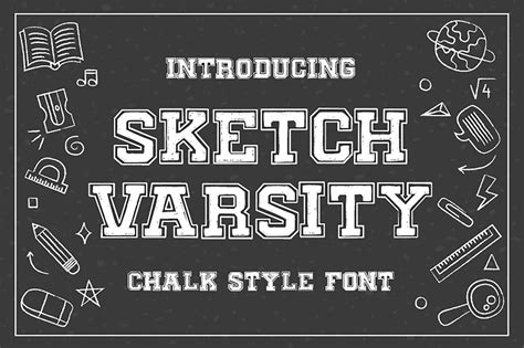 Sketch Varsity Font By Authentic Studio · Creative Fabrica