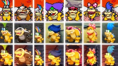 Mario And Luigi Series Evolution Of All Koopaling Bosses Youtube