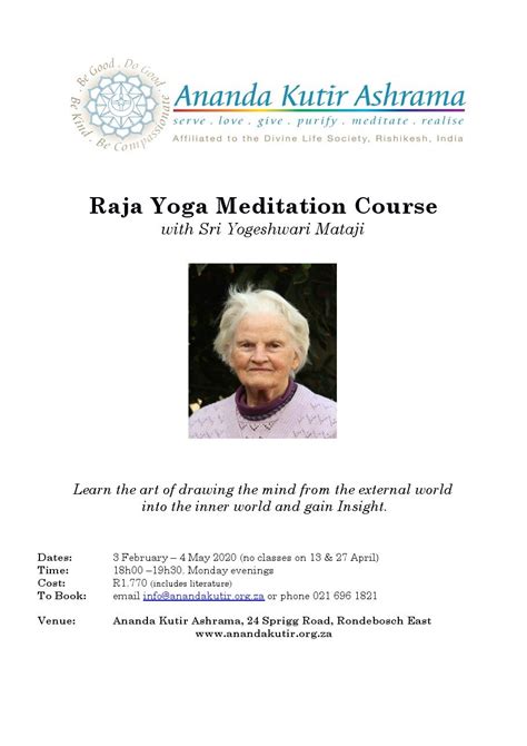 CPT: Raja Yoga Meditation Course