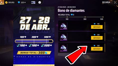 YA LLEGO BONUS DE DIAMANTES RULETA MAGICA Y EVENTO DE RECARGA EN FREE