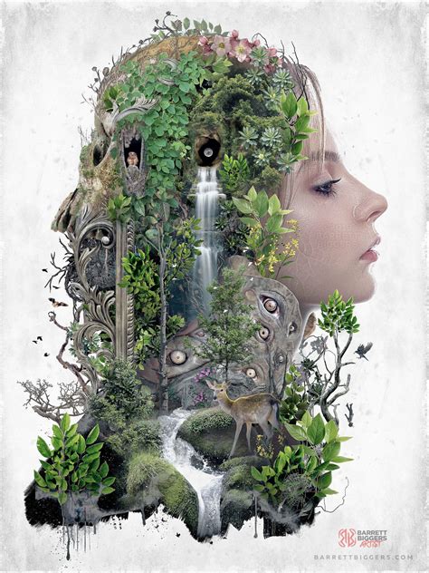 Duality of Nature original dark surrealism art on Behance