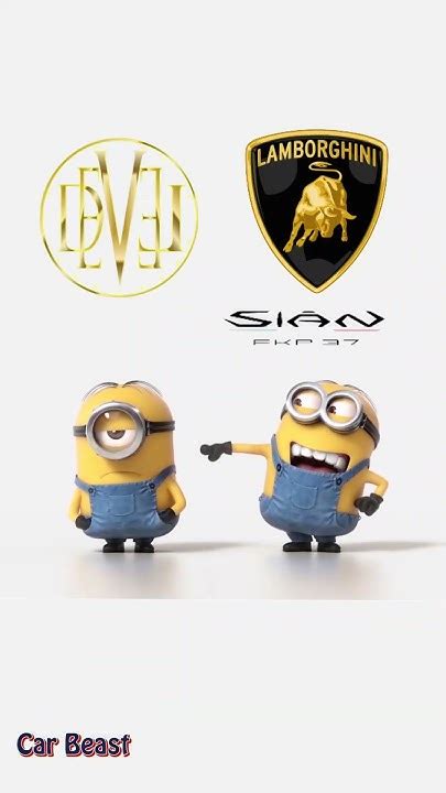 Lamborghini Sian Vs Devel Sixteen Minion Style Funnystatus Tiktok