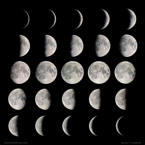 Moon Phases Mosaic - 5x5