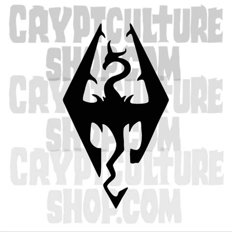 Elder Scrolls Skyrim Symbol Vinyl Decal Crypt Culture